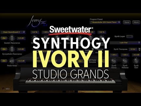 Synthogy Ivory II Studio Grands Piano Software Demo