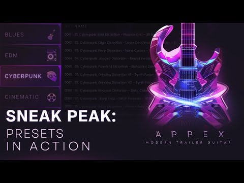 APPEX: Trailer Modern Guitar - Sneak Peek: Presets In Action