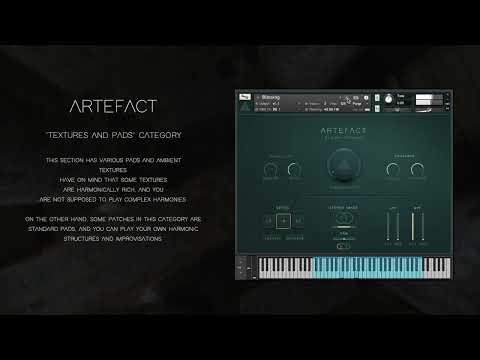 ARTEFACT  "Textures And Pads" category sound examples